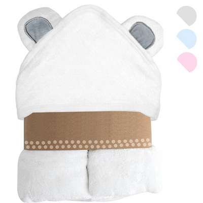 Super soft animal bamboo hooded bath towel baby blanket with hood